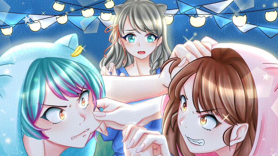 Reiya with Nana & Coconad